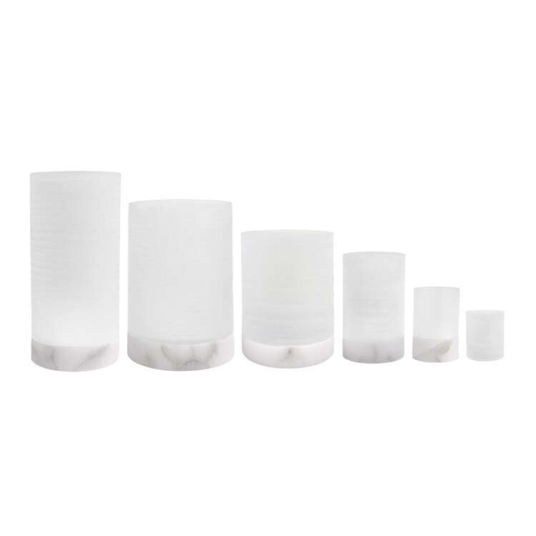 RAF Deluxe Windlicht Kalle frosted white mat alabaster Medium