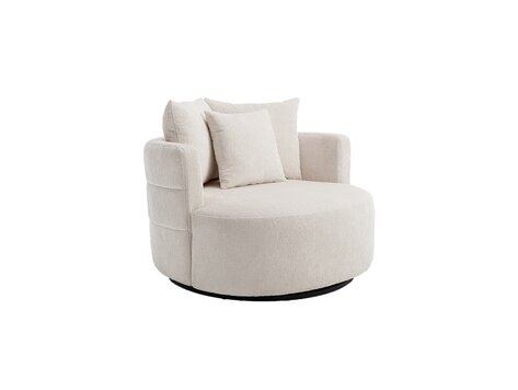 Fauteuil Bolza Trenza 6 Ivory draaibaar