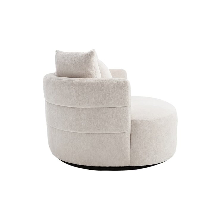 Fauteuil Bolza Trenza 6 Ivory draaibaar