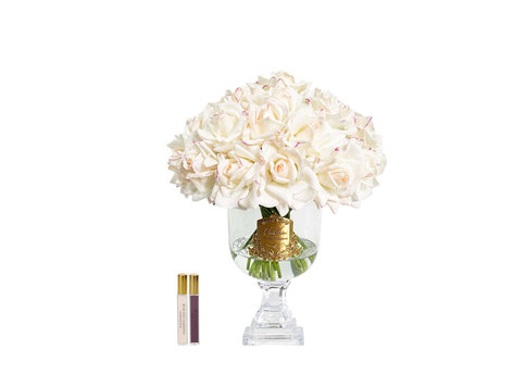 Côte Noire Luxury Versailles Pink Blush Rose Bouquet Gold Badge