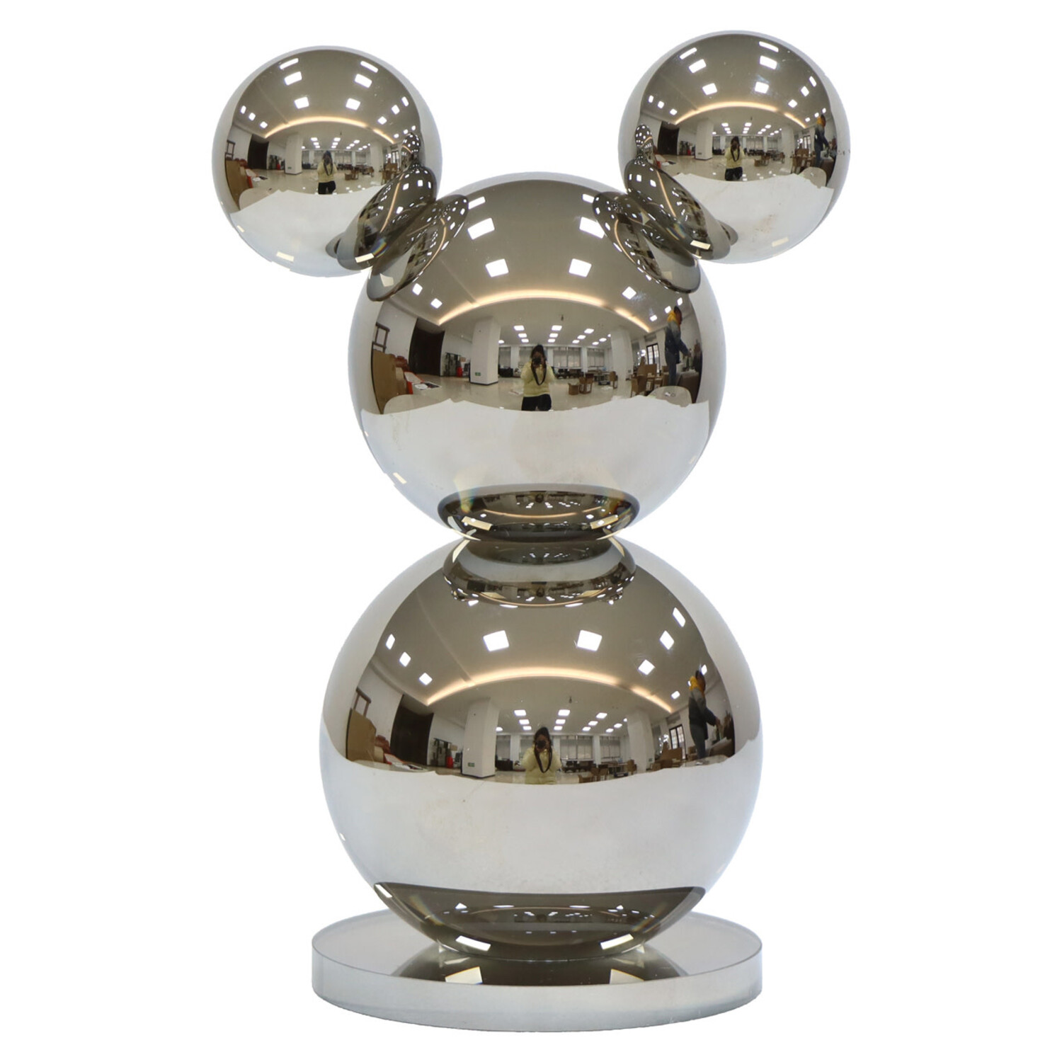 Richmond Interiors Decoratief object Beary silver kristal glas zilver