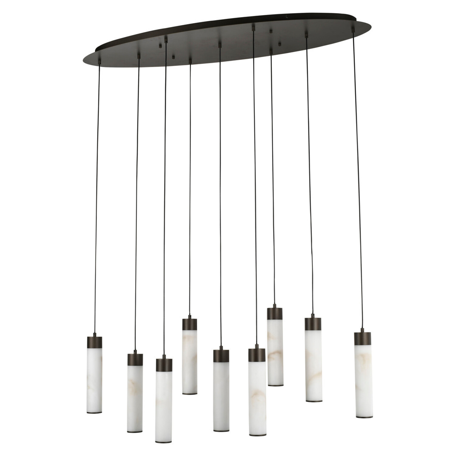 Richmond Interiors Hanglamp Chavine bronze 9 lampen brons