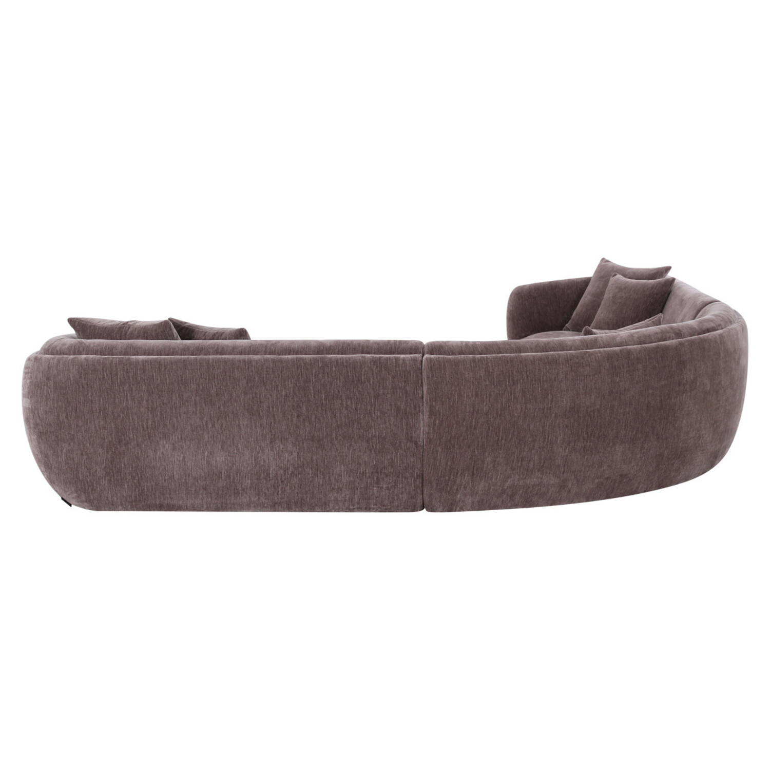 Richmond Interiors Hoekbank Gianelle Be straight dark brown donker bruin