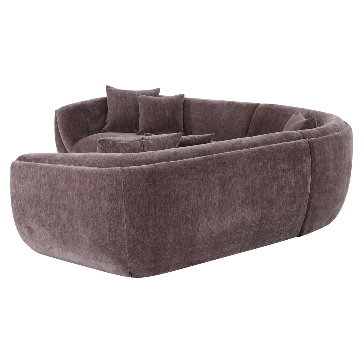 Richmond Interiors Hoekbank Gianelle Be straight dark brown donker bruin