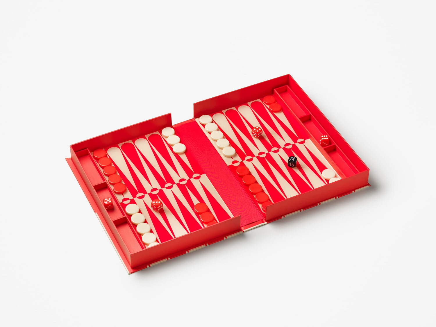 Koffietafelboek Bordspel Art of Backgammon - Rood Crème