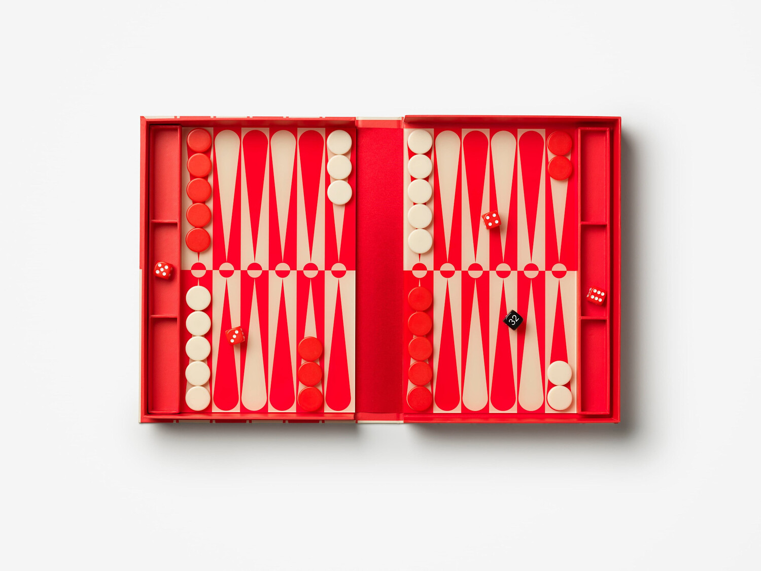 Koffietafelboek Bordspel Art of Backgammon - Rood Crème