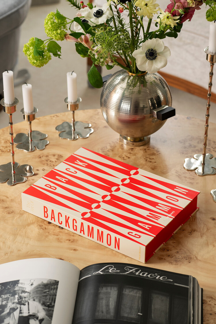 Koffietafelboek Bordspel Art of Backgammon - Rood Crème