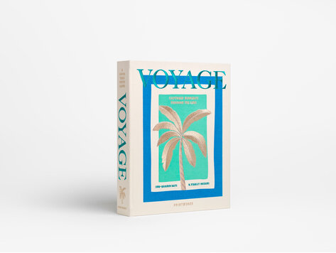 Koffietafelboek Voyage - geborduurd