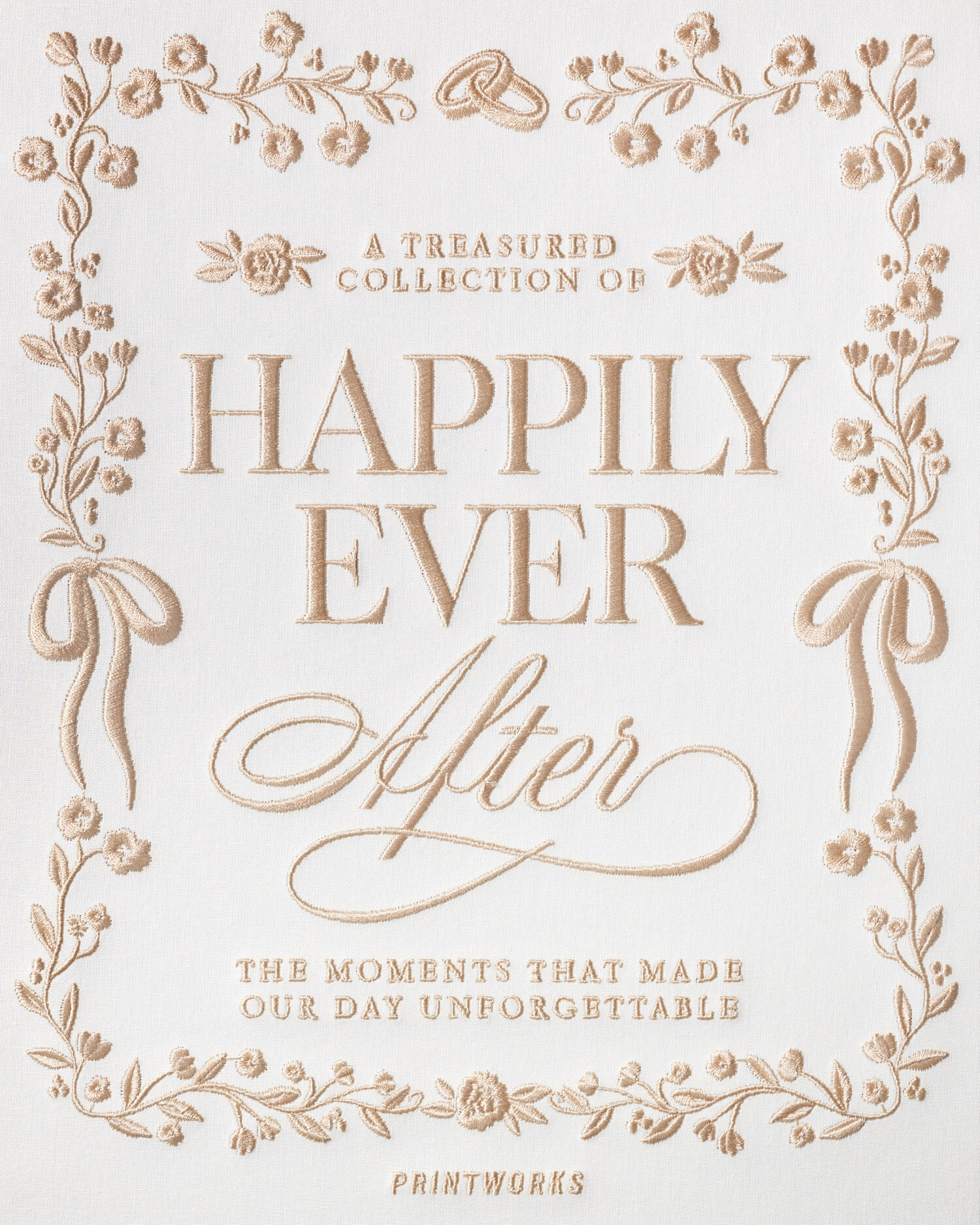 Koffietafelboek Happily Ever After - geborduurd