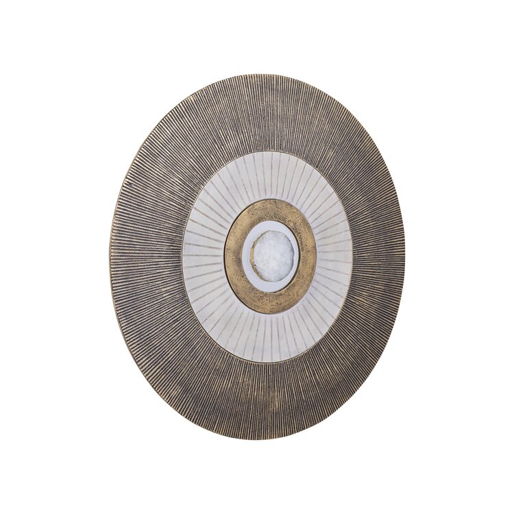 PTMD Collection Jacci Gold wandpaneel aluminium center stone Small