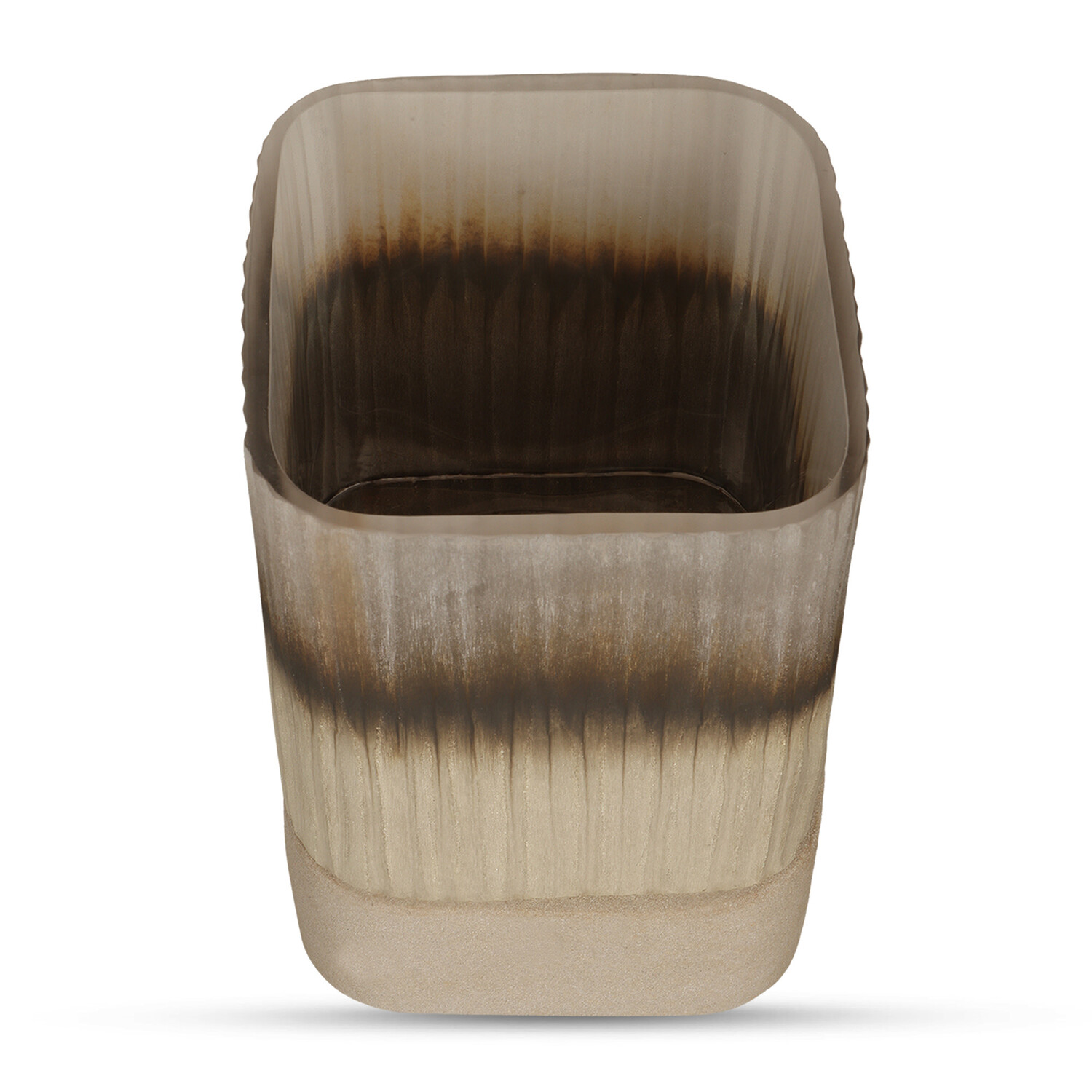 Bombyxx Windlicht Ine Smoke Grey Beige Glas Small