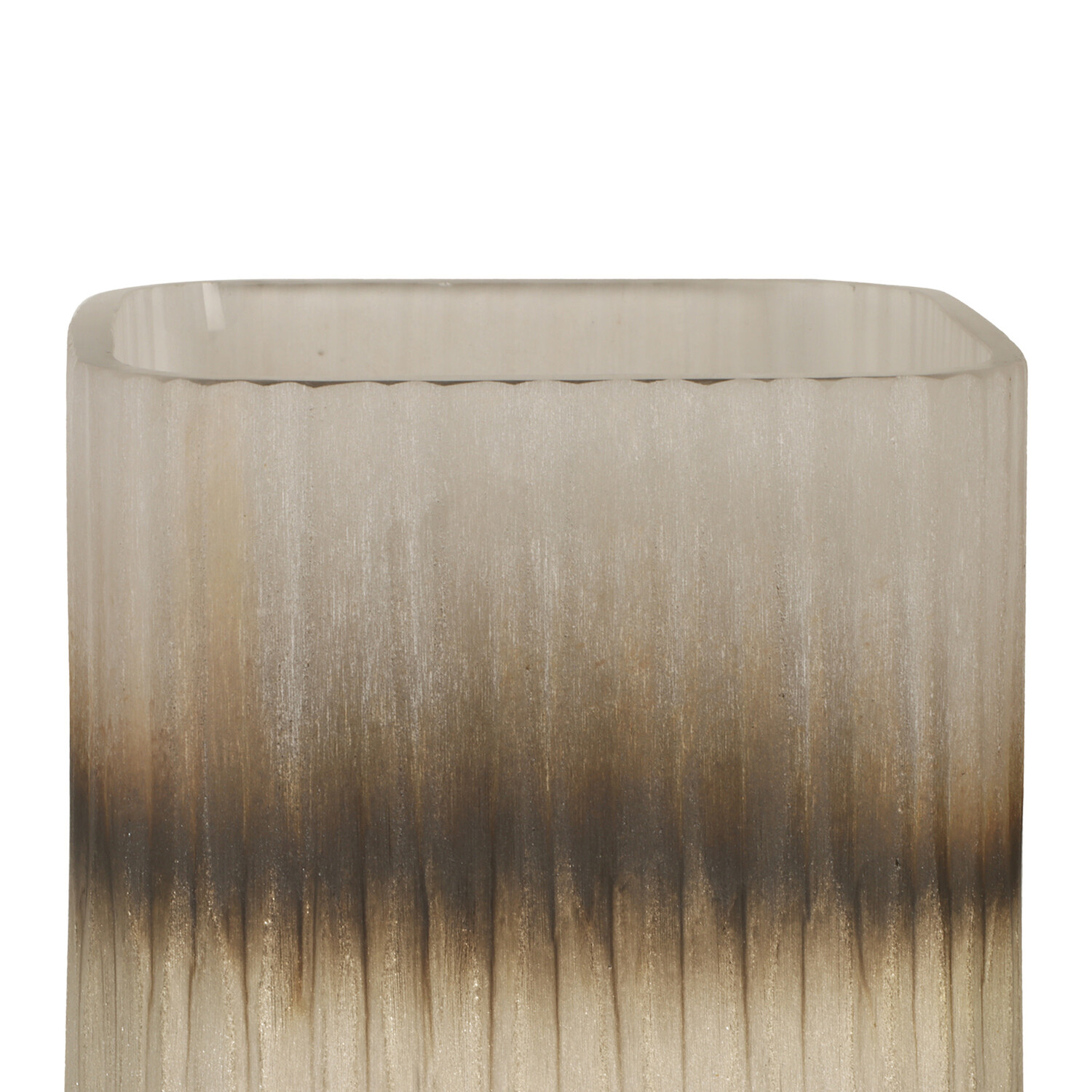 Bombyxx Windlicht Ine Smoke Grey Beige Glas Small