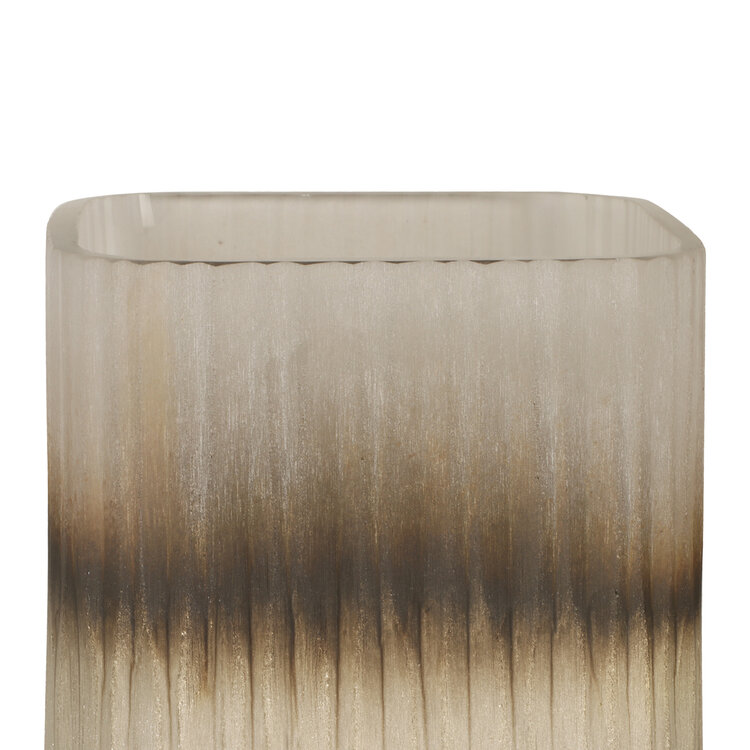 Bombyxx Windlicht Ine Smoke Grey Beige Glas Small