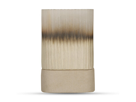 Bombyxx Windlicht Ine Smoke Grey Beige Glas Small