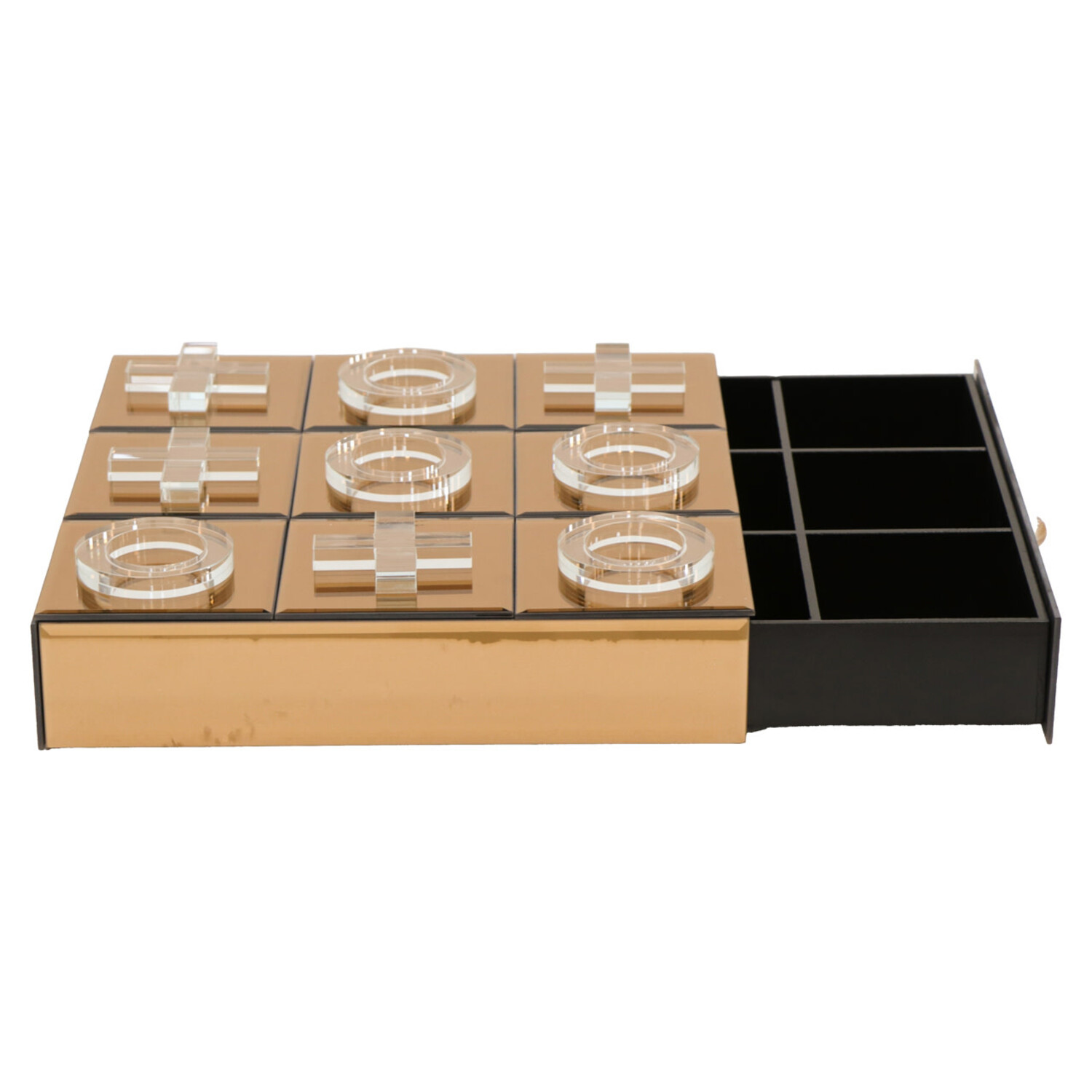 Richmond Interiors Decoratief spel Victoria brown kristal glas bruin