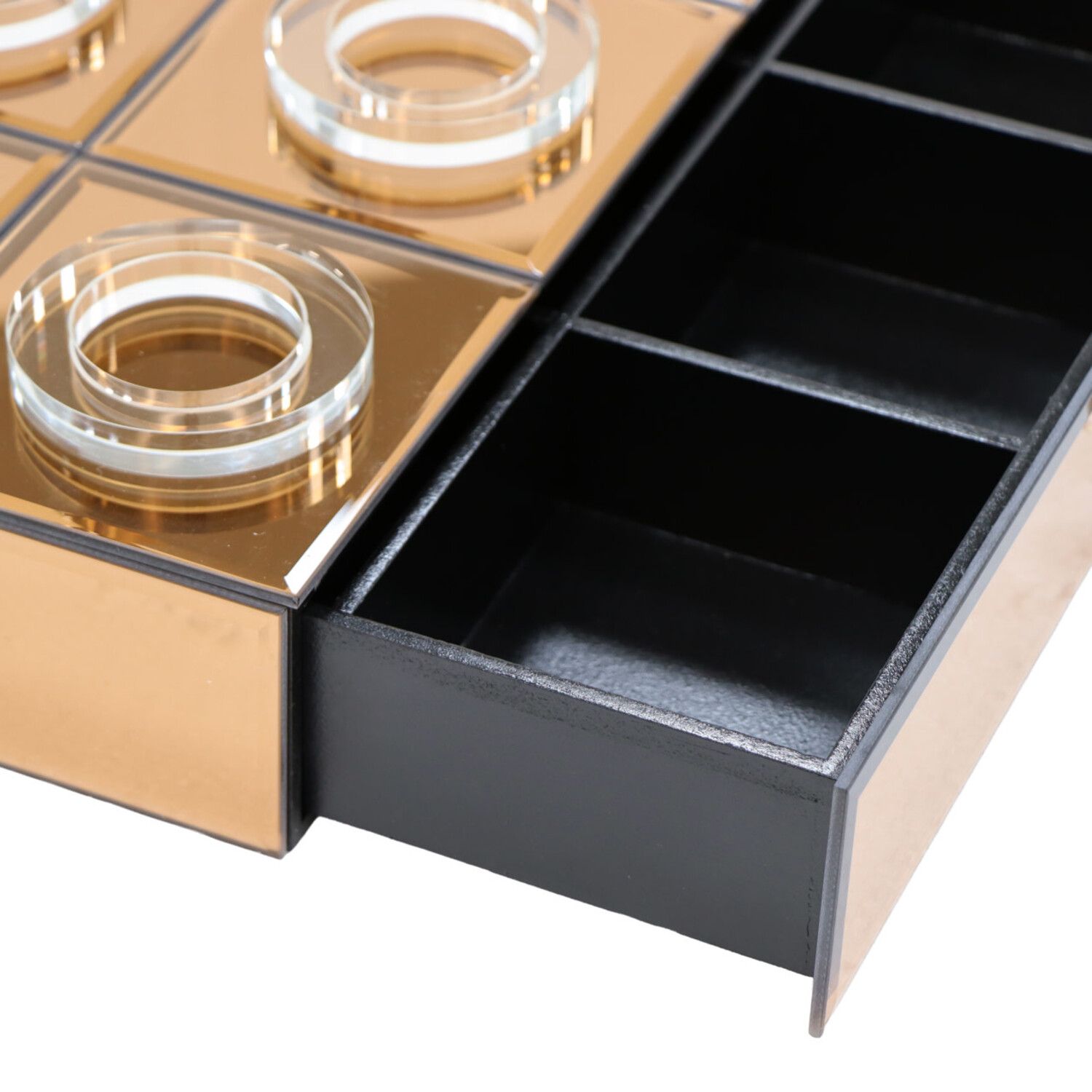 Richmond Interiors Decoratief spel Victoria brown kristal glas bruin