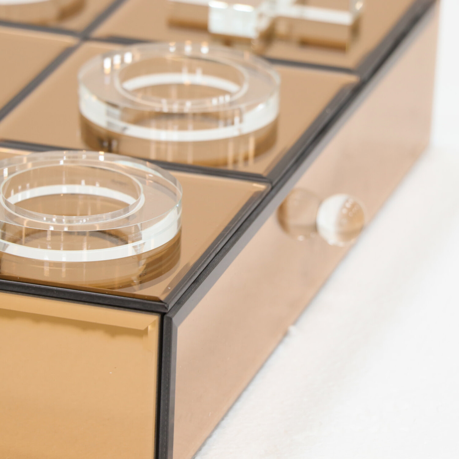 Richmond Interiors Decoratief spel Victoria brown kristal glas bruin