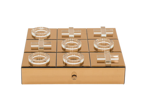 Richmond Interiors Decoratief spel Victoria brown kristal glas bruin