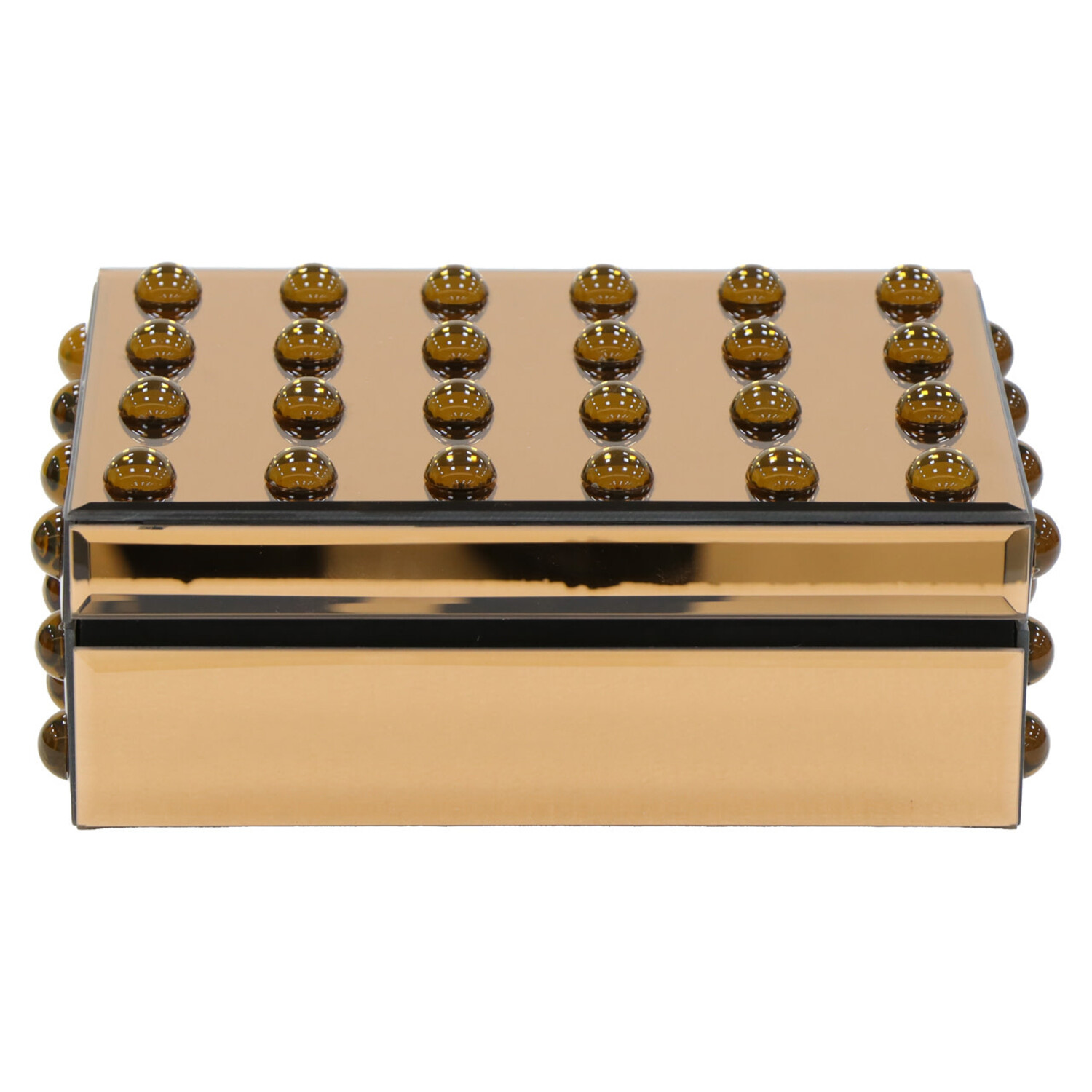 Richmond Interiors Opbergdoos Layla brown rechthoek bruin