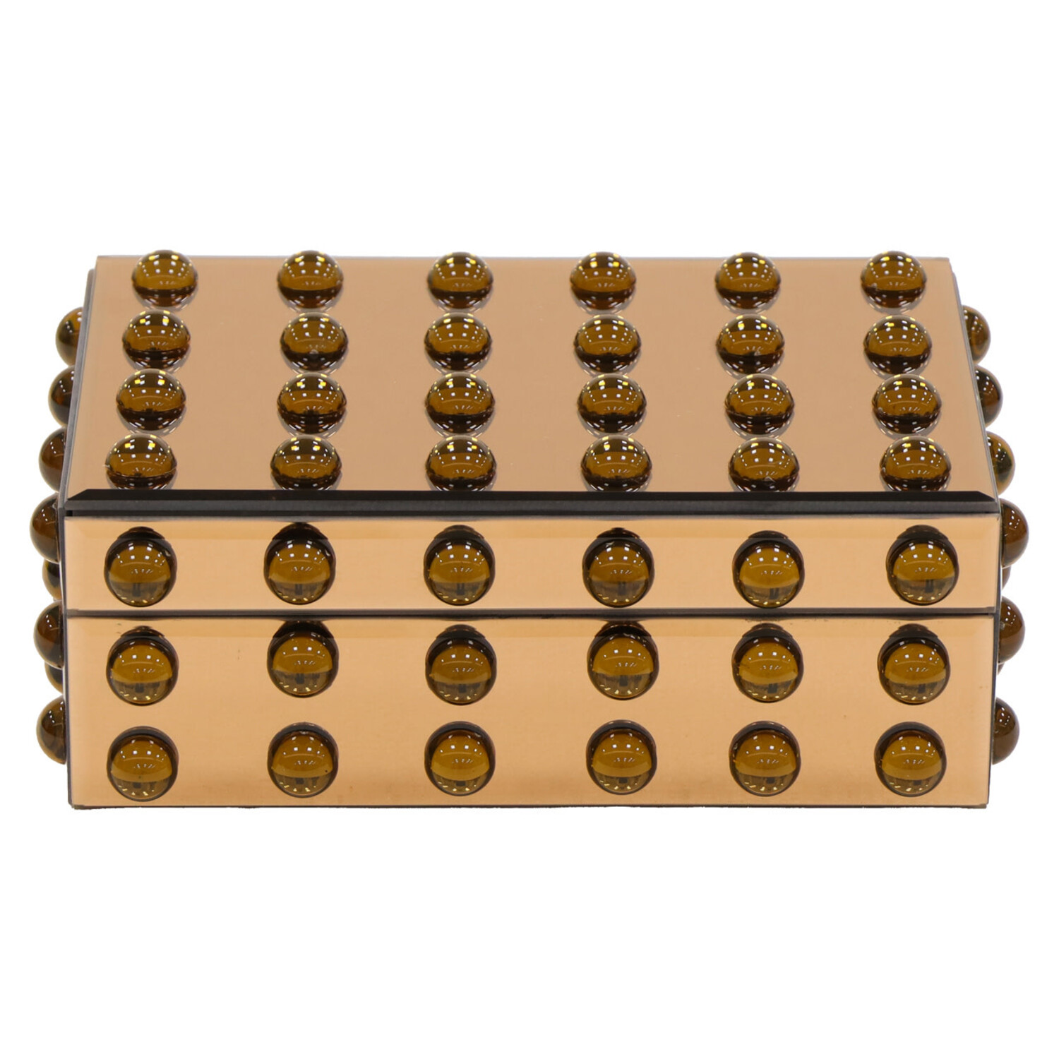 Richmond Interiors Opbergdoos Layla brown rechthoek bruin