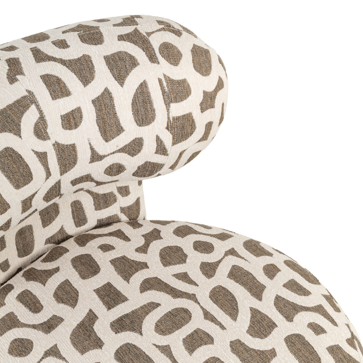 Richmond Interiors Draaifauteuil Kaya weave brown bruin draaibaar