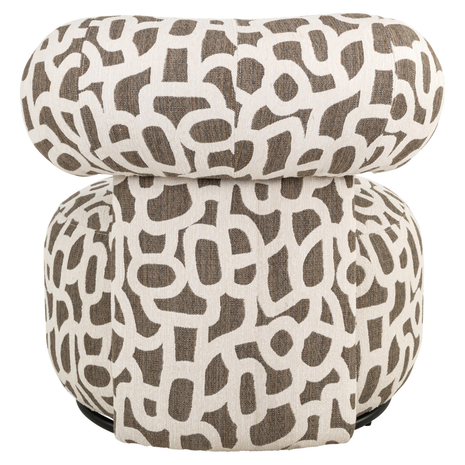 Richmond Interiors Draaifauteuil Kaya weave brown bruin draaibaar