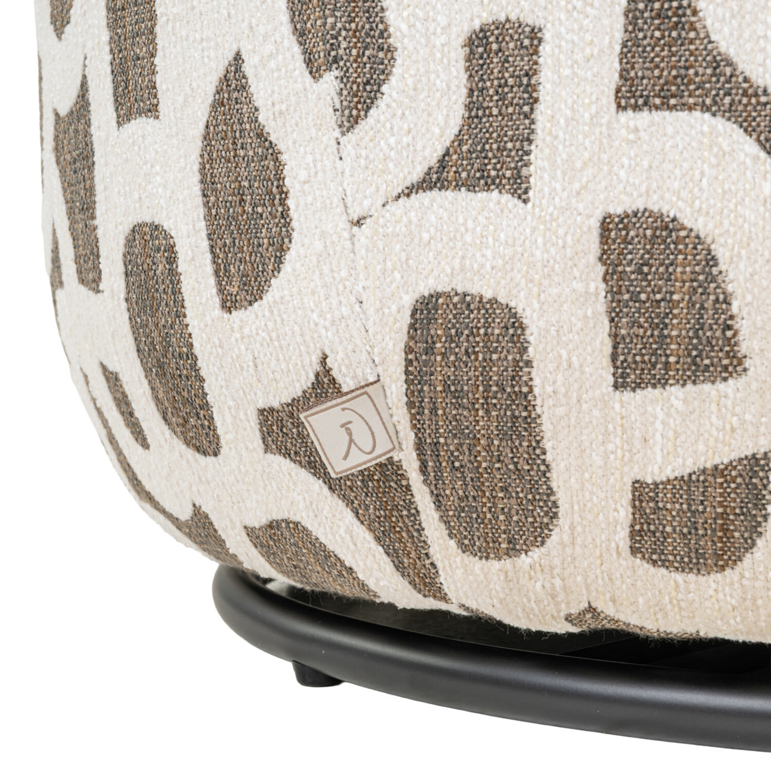 Richmond Interiors Draaifauteuil Kaya weave brown bruin draaibaar