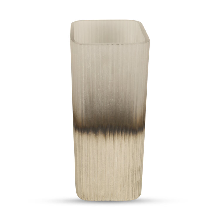 Bombyxx Windlicht Ine Smoke Grey Beige Glas Medium