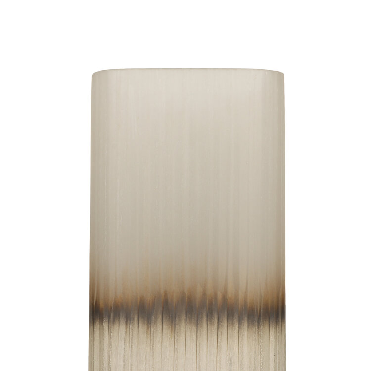 Bombyxx Windlicht Ine Smoke Grey Beige Glas Medium
