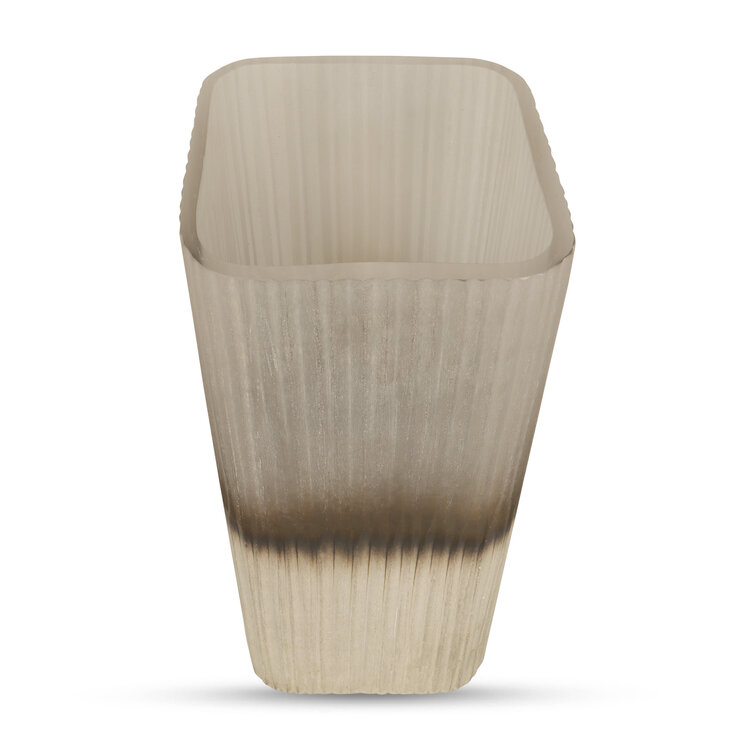 Bombyxx Windlicht Ine Smoke Grey Beige Glas Medium
