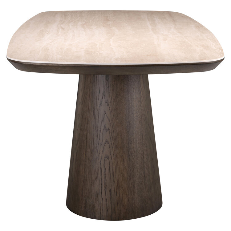 Richmond Interiors Eettafel Ritz Brown Keramiek Eiken Fineer Bruin 200 cm