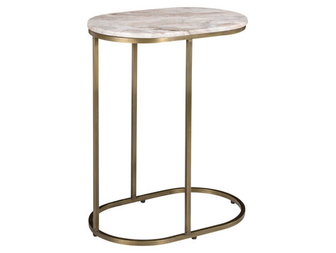 Richmond Interiors Sofa tafel Bottega Blush Beige Marmer Ovaal