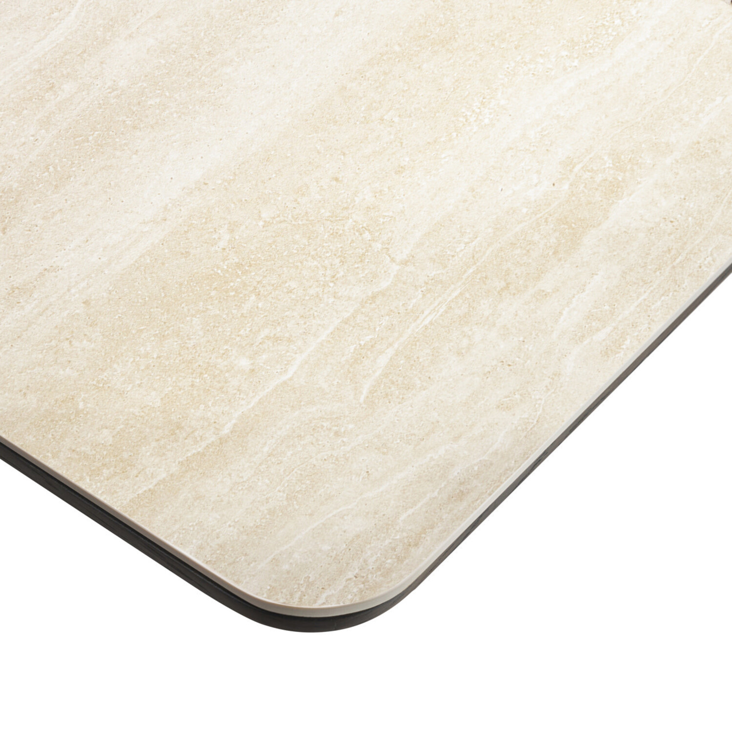 Richmond Interiors Bistrotafel Ritz Brown Keramiek Eiken Fineer Bruin