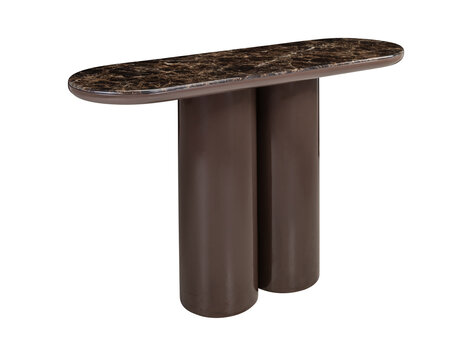Richmond Interiors Console wandtafel Almundi chocolat brown keramiek bruin