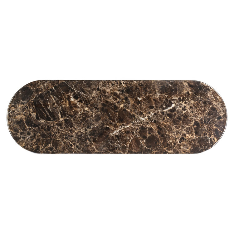 Richmond Interiors Console wandtafel Almundi chocolat brown keramiek bruin