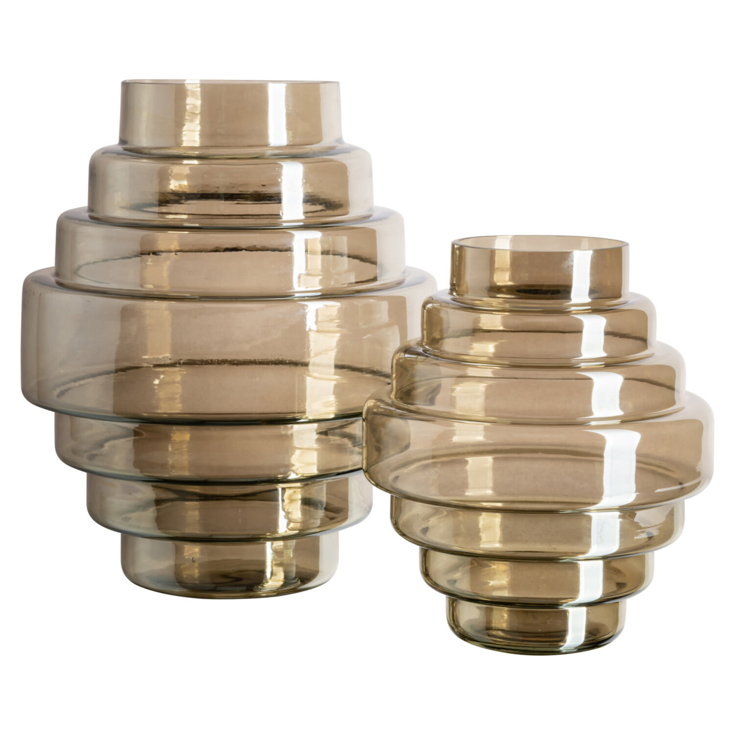 Richmond Interiors Vaas Liosa Smoke Glas Rond Klein