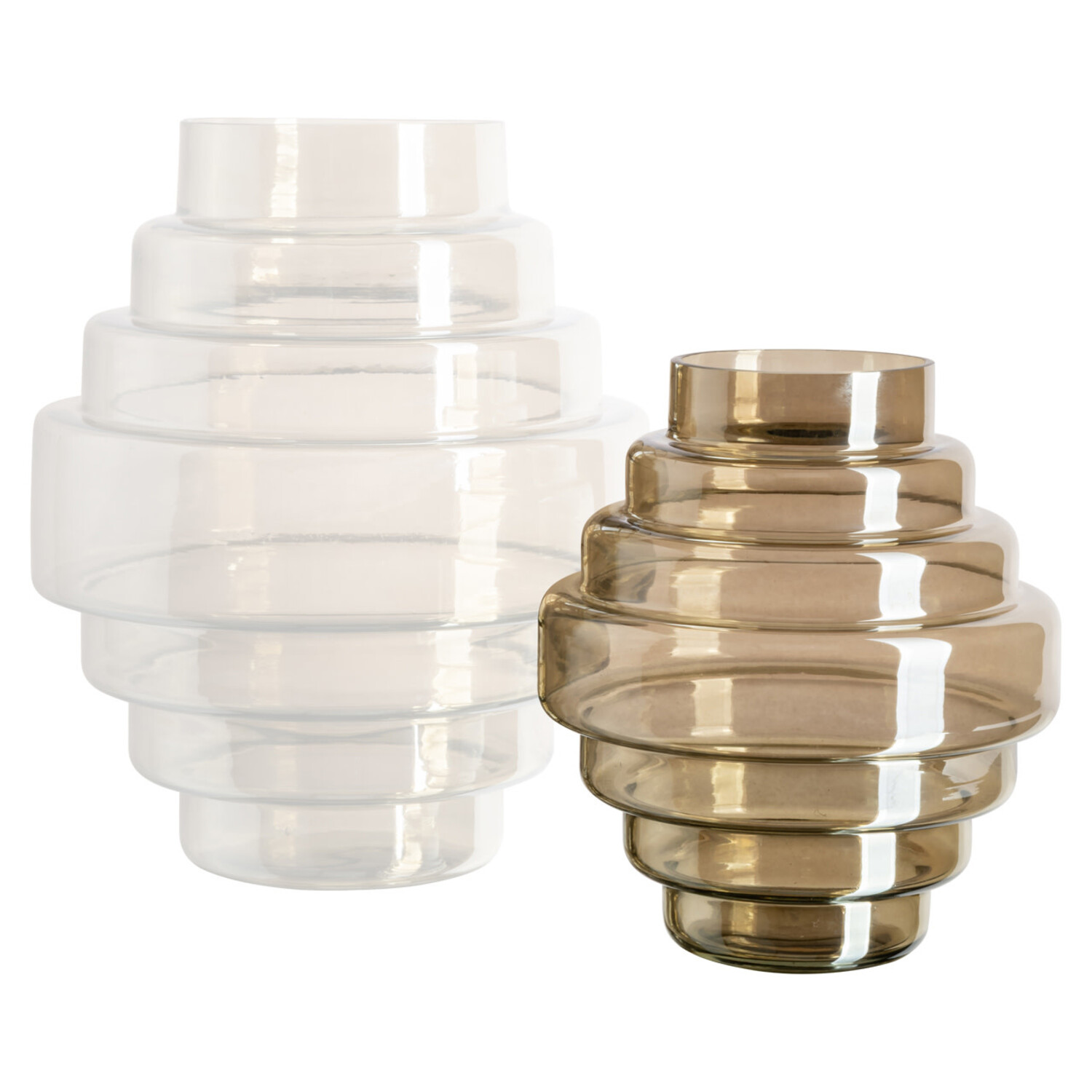 Richmond Interiors Vaas Liosa Smoke Glas Rond Klein