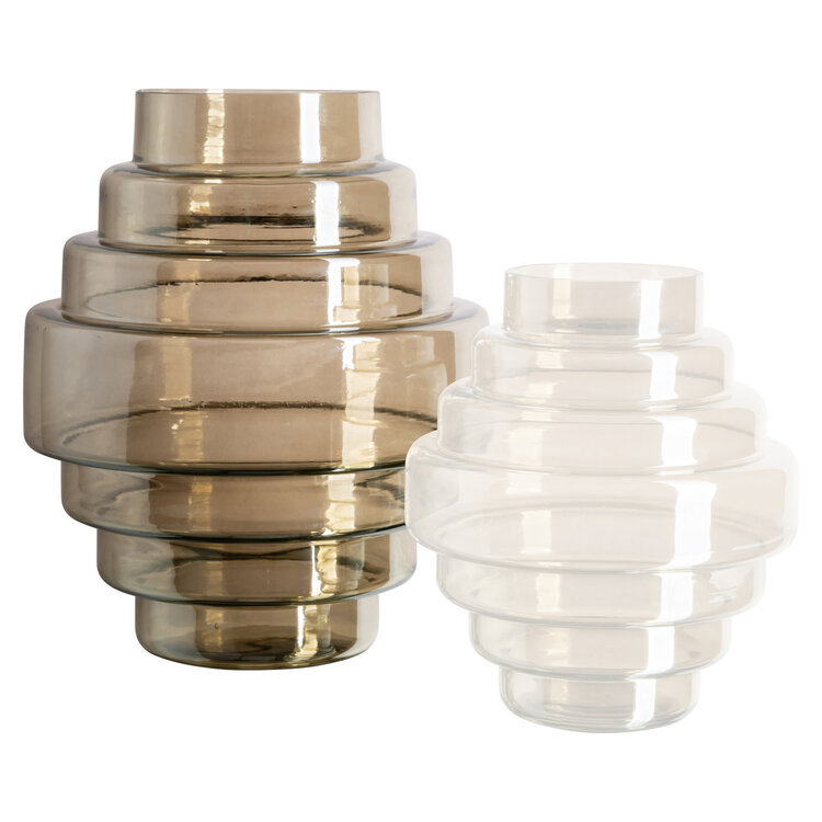 Richmond Interiors Vaas Liosa Smoke Glas Rond Groot