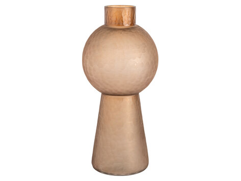 Richmond Interiors Vaas Ora Brown Glas Rond Bruin Groot