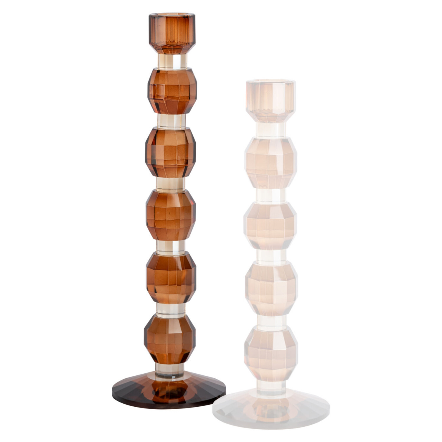 Richmond Interiors Kandelaar Lowan Brown Glas Bruin Groot