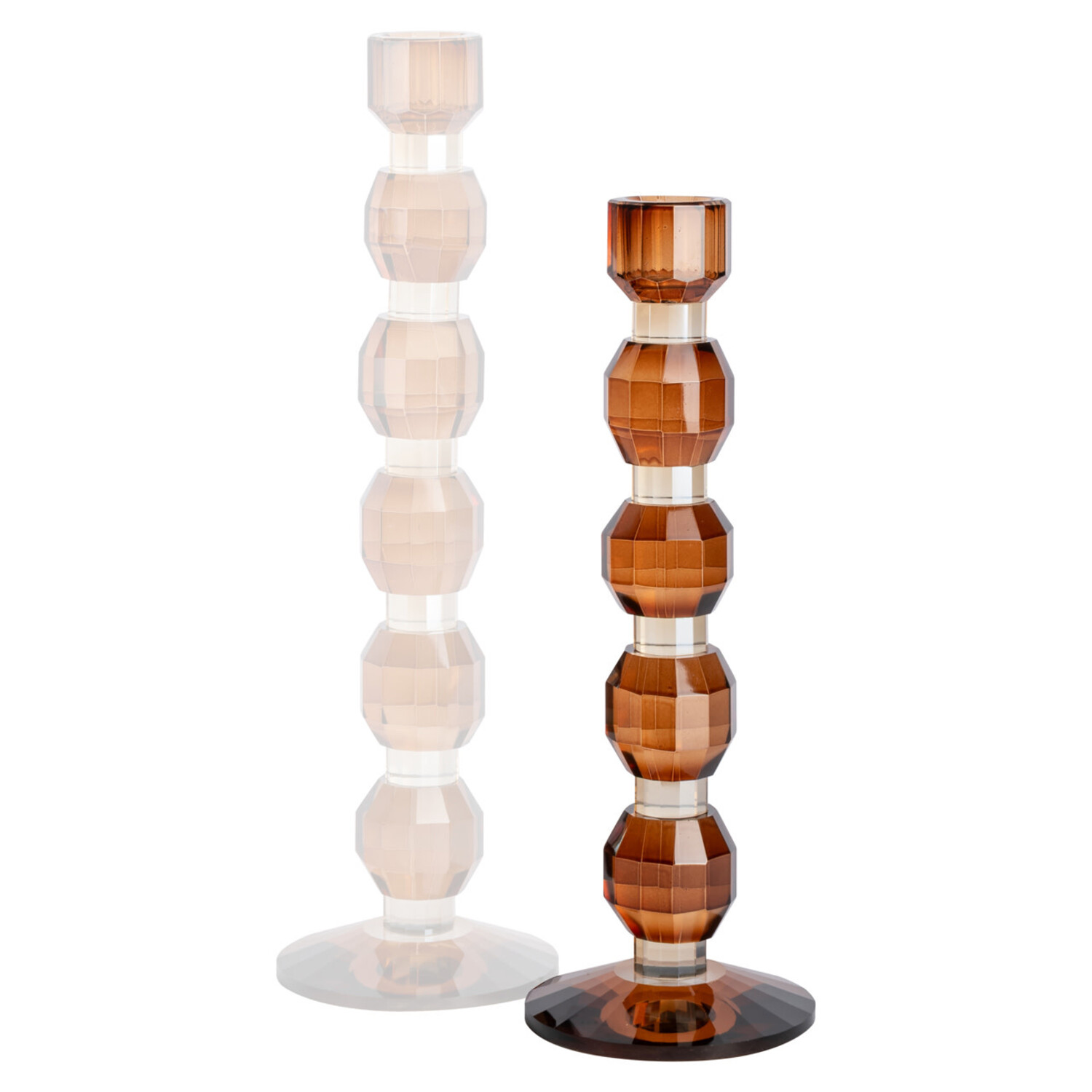 Richmond Interiors Kandelaar Lowan Brown Glas Bruin Klein