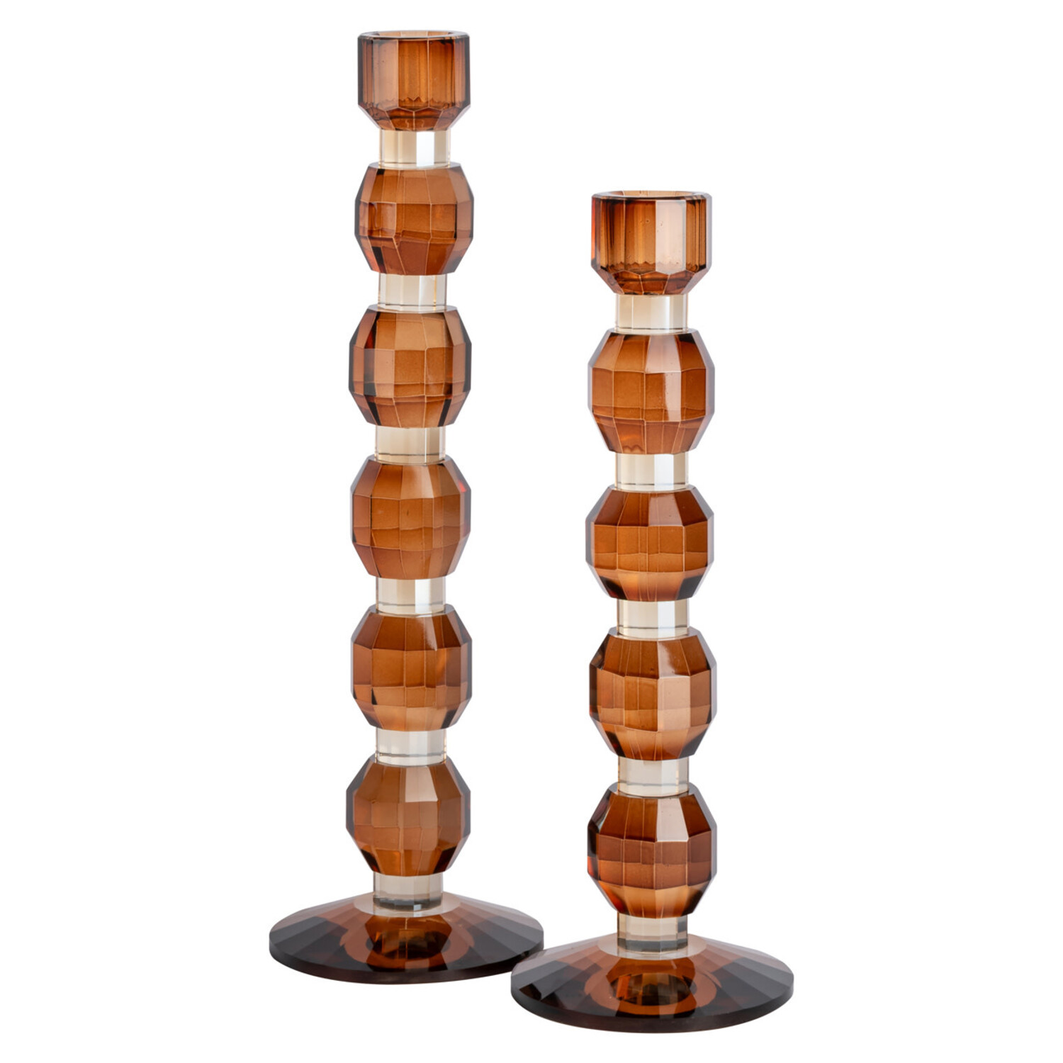 Richmond Interiors Kandelaar Lowan Brown Glas Bruin Klein