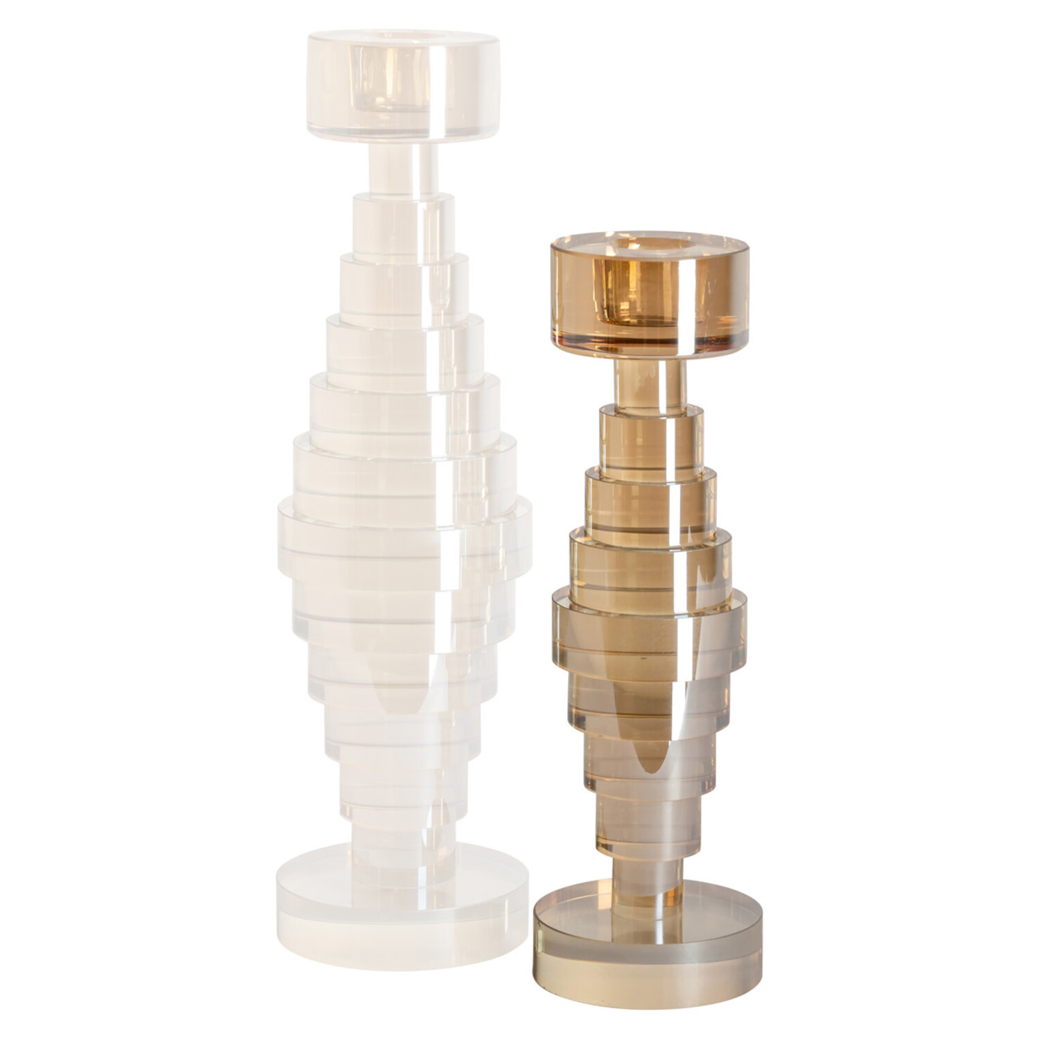 Richmond Interiors Kandelaar Bryn Champagne Glas Klein