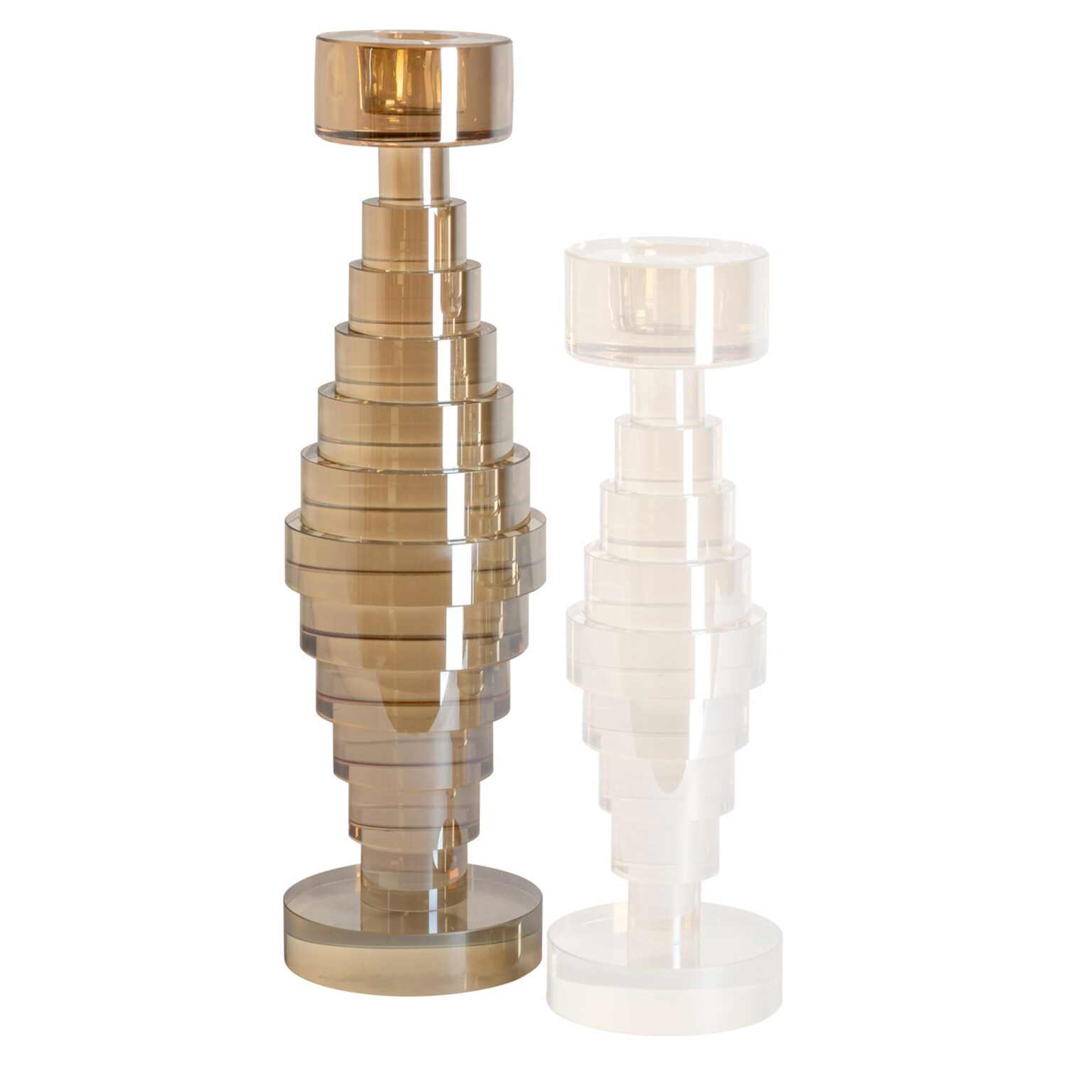 Richmond Interiors Kandelaar Bryn Champagne Glas Groot