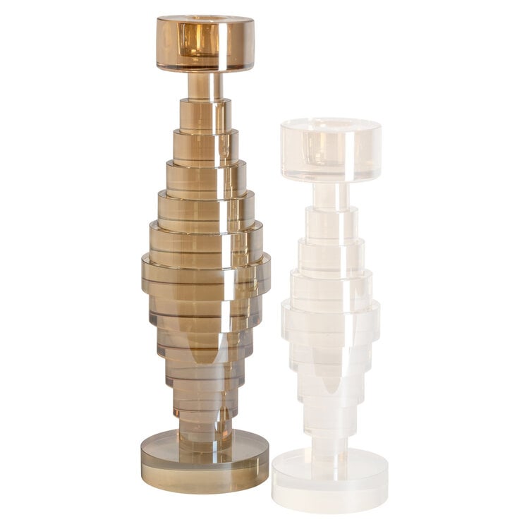 Richmond Interiors Kandelaar Bryn Champagne Glas Groot