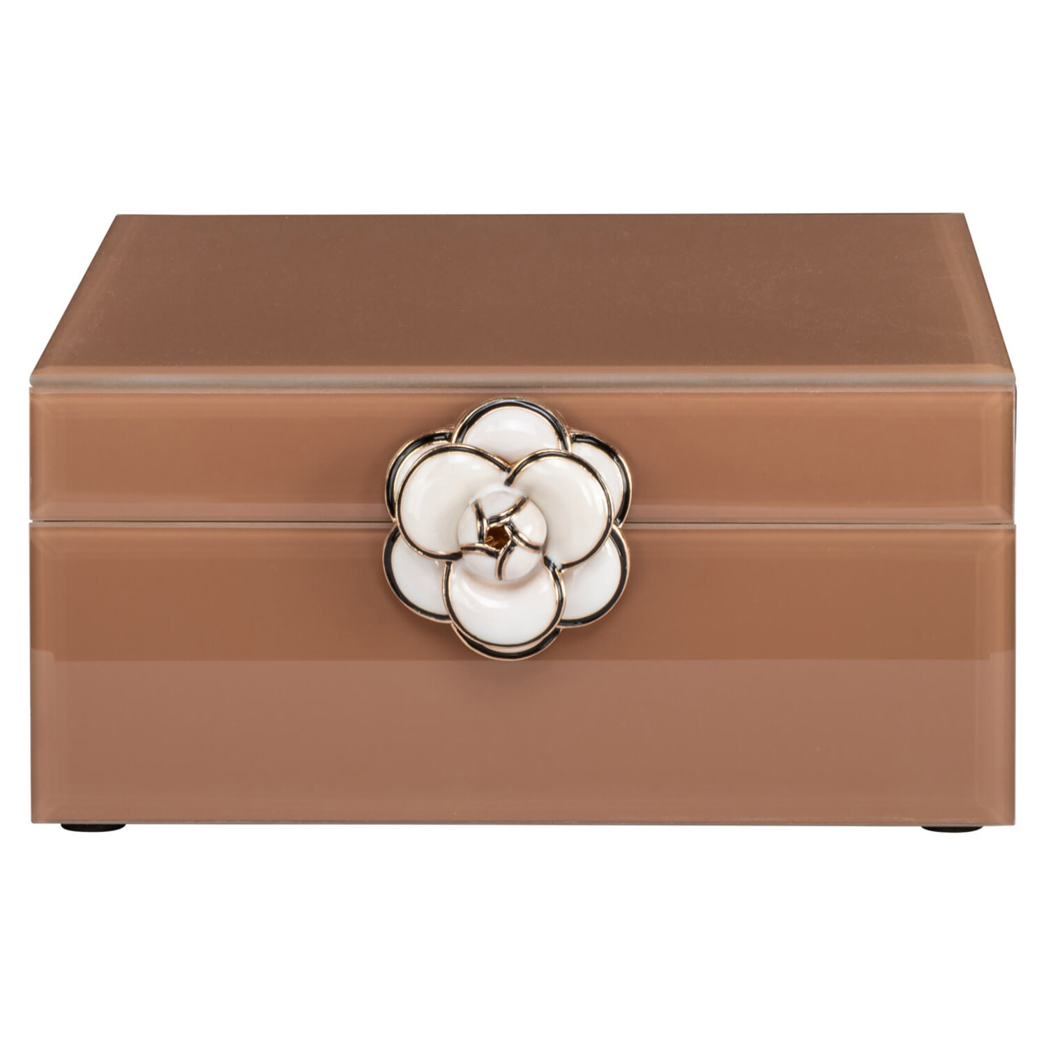 Richmond Interiors Opbergdoos Floral Brown Klein