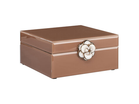 Richmond Interiors Opbergdoos Floral Brown Klein