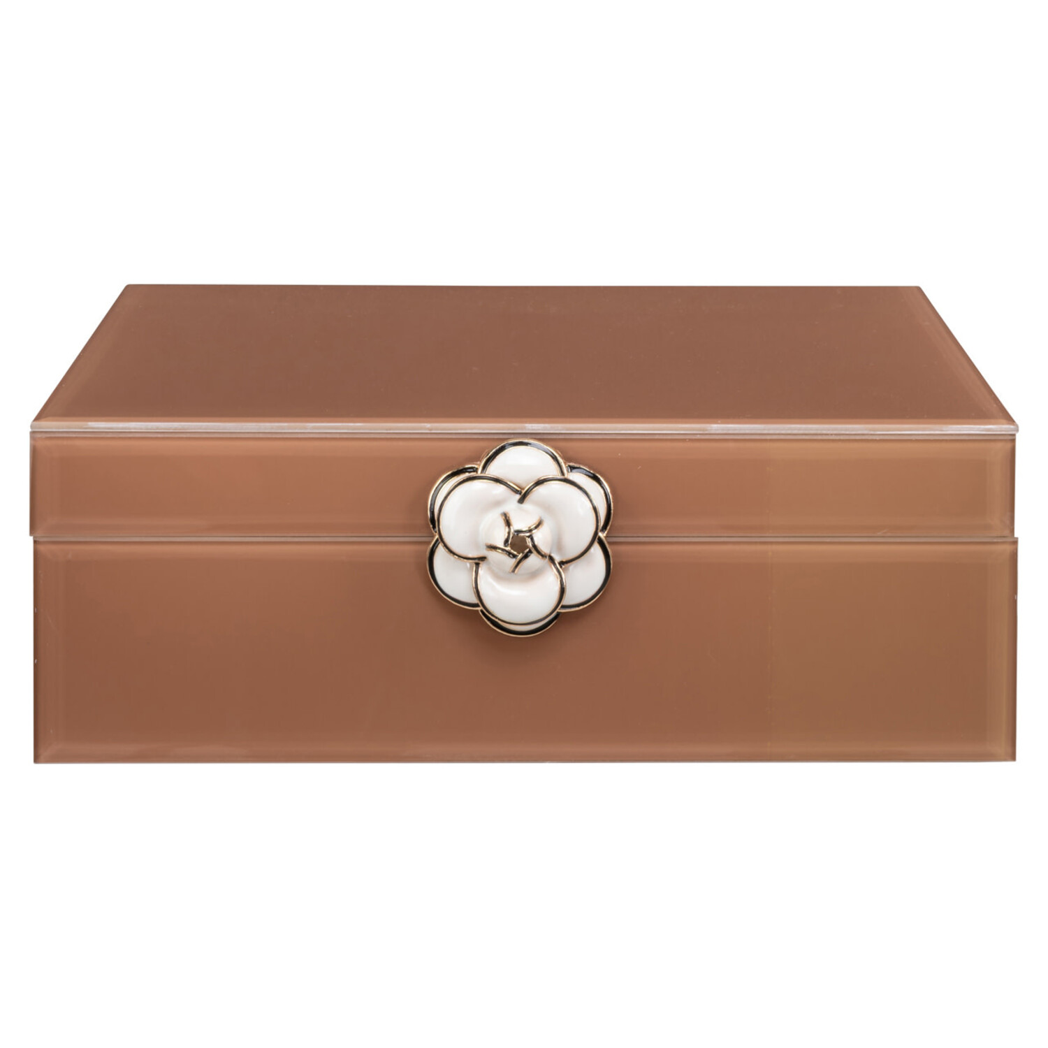 Richmond Interiors Opbergdoos Floral Brown Groot