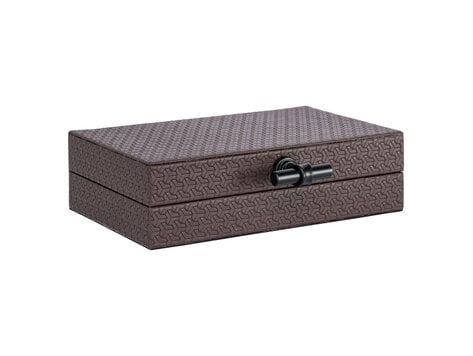 Richmond Interiors Opbergdoos Billie Dark Brown Klein