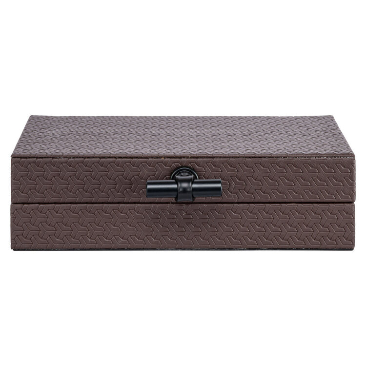 Richmond Interiors Opbergdoos Billie Dark Brown Klein